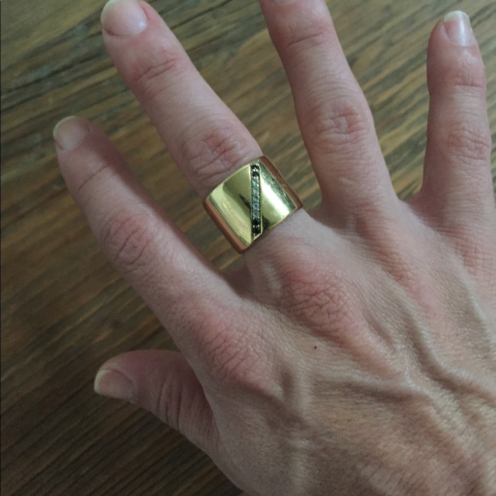 Gold Statement Ring - image 1